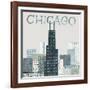 Chicago Landmarks I-Michael Mullan-Framed Art Print