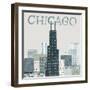 Chicago Landmarks I-Michael Mullan-Framed Art Print