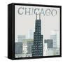 Chicago Landmarks I-Michael Mullan-Framed Stretched Canvas