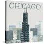 Chicago Landmarks I-Michael Mullan-Stretched Canvas