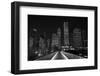 Chicago Lights BW-Steve Gadomski-Framed Photographic Print