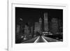 Chicago Lights BW-Steve Gadomski-Framed Photographic Print