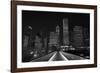 Chicago Lights BW-Steve Gadomski-Framed Photographic Print