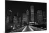 Chicago Lights BW-Steve Gadomski-Mounted Photographic Print