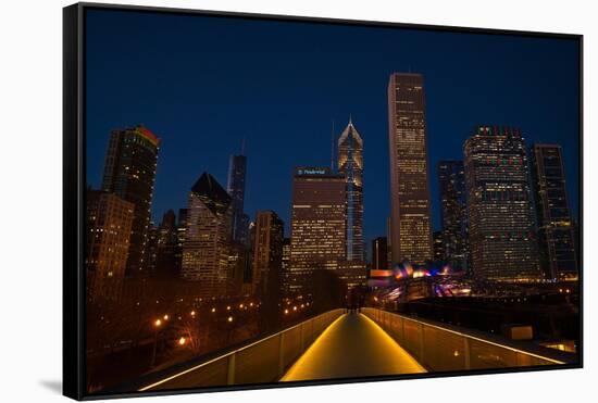 Chicago Lights-Steve Gadomski-Framed Stretched Canvas