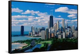 Chicago, Lincoln Park & Diversey Harbor-null-Framed Stretched Canvas