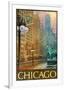 Chicago Lion-Chris Vest-Framed Premium Giclee Print