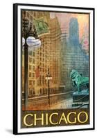 Chicago Lion-Chris Vest-Framed Premium Giclee Print