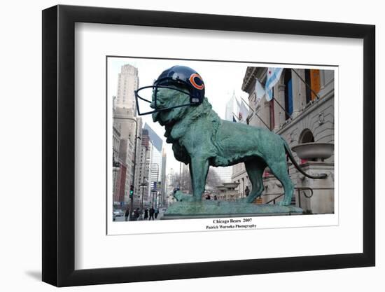 Chicago Lions In Chicago Bears Helmet-Patrick Warneka-Framed Photographic Print