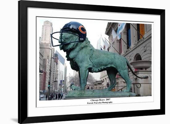 Chicago Lions In Chicago Bears Helmet-Patrick Warneka-Framed Photographic Print