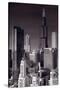 Chicago Loop Towers BW-Steve Gadomski-Stretched Canvas