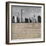 Chicago Map II-The Vintage Collection-Framed Giclee Print
