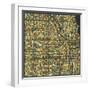 Chicago Map-Jazzberry Blue-Framed Art Print