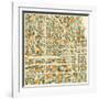 Chicago Map-Jazzberry Blue-Framed Art Print