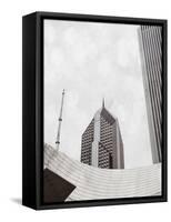 Chicago Monotone I-Sonja Quintero-Framed Stretched Canvas