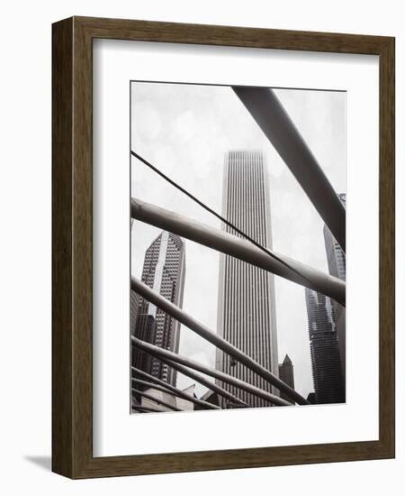 Chicago Monotone III-Sonja Quintero-Framed Photographic Print