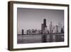 Chicago Morning BW-Steve Gadomski-Framed Photographic Print