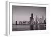 Chicago Morning BW-Steve Gadomski-Framed Photographic Print