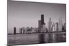 Chicago Morning BW-Steve Gadomski-Mounted Photographic Print