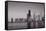 Chicago Morning BW-Steve Gadomski-Framed Stretched Canvas