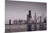 Chicago Morning BW-Steve Gadomski-Mounted Premium Photographic Print