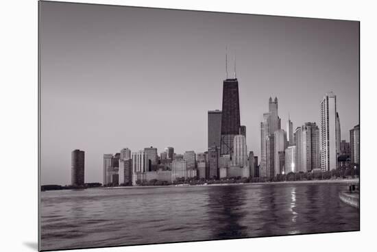 Chicago Morning BW-Steve Gadomski-Mounted Photographic Print