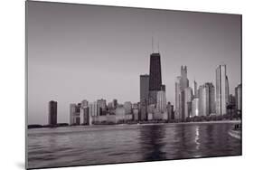 Chicago Morning BW-Steve Gadomski-Mounted Photographic Print