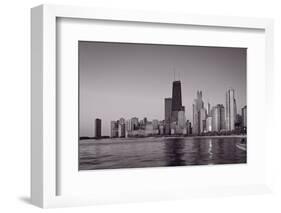 Chicago Morning BW-Steve Gadomski-Framed Photographic Print