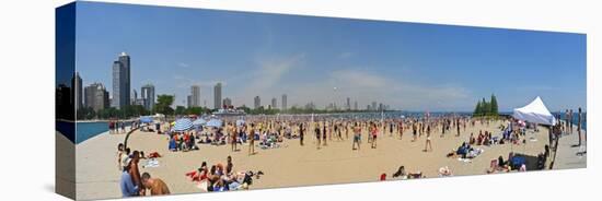 Chicago North Ave Volleyball Beach-Patrick Warneka-Stretched Canvas