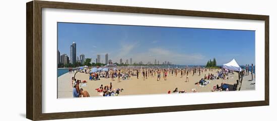 Chicago North Ave Volleyball Beach-Patrick Warneka-Framed Photographic Print