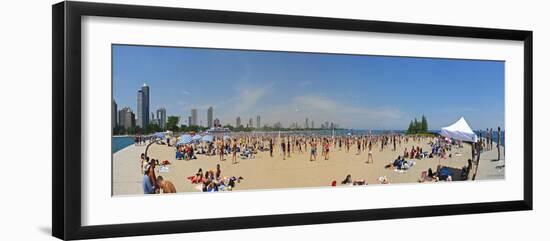 Chicago North Ave Volleyball Beach-Patrick Warneka-Framed Photographic Print