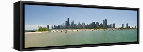 Chicago North Avenue Beach-Patrick Warneka-Framed Stretched Canvas