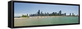 Chicago North Avenue Beach-Patrick Warneka-Framed Stretched Canvas