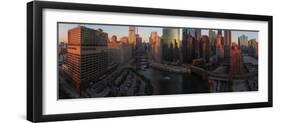 Chicago On The River-Steve Gadomski-Framed Photographic Print