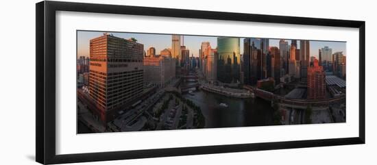 Chicago On The River-Steve Gadomski-Framed Photographic Print