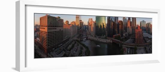 Chicago On The River-Steve Gadomski-Framed Photographic Print