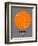 Chicago Orange Subway Map-NaxArt-Framed Art Print