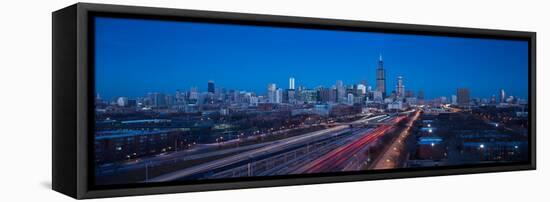 Chicago Panorama-Steve Gadomski-Framed Stretched Canvas