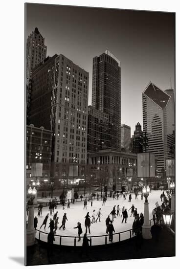 Chicago Park Skate BW-Steve Gadomski-Mounted Premium Photographic Print