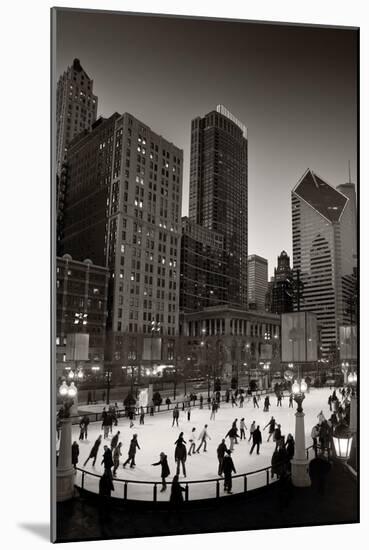 Chicago Park Skate BW-Steve Gadomski-Mounted Photographic Print