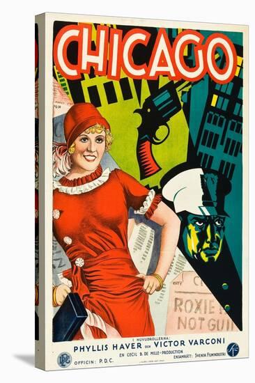 Chicago, Phyllis Haver on Swedish Poster Art, 1927-null-Stretched Canvas