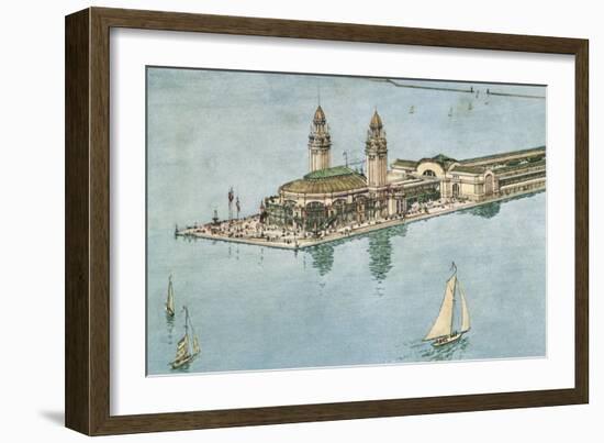 Chicago - Pier-null-Framed Art Print