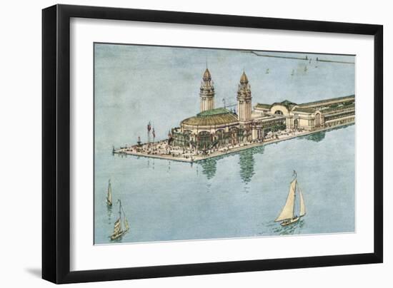 Chicago - Pier-null-Framed Art Print