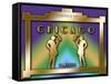 Chicago Prohibition-Art Deco Designs-Framed Stretched Canvas