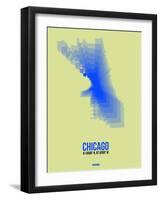 Chicago Radiant Map 1-NaxArt-Framed Art Print