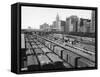 Chicago: Railyard, c1960s-null-Framed Stretched Canvas