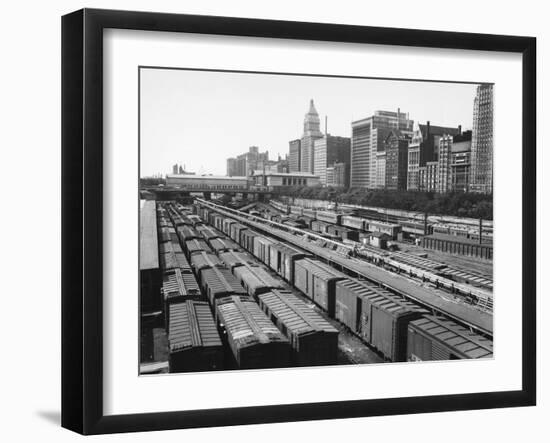 Chicago: Railyard, c1960s-null-Framed Giclee Print