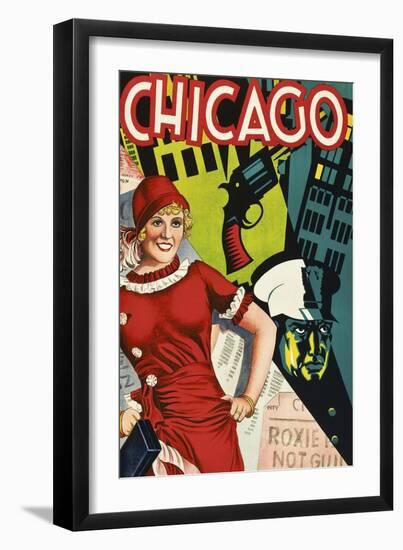 Chicago Red Dress-null-Framed Giclee Print