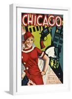 Chicago Red Dress-null-Framed Giclee Print