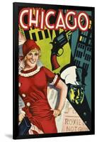 Chicago Red Dress-null-Framed Giclee Print